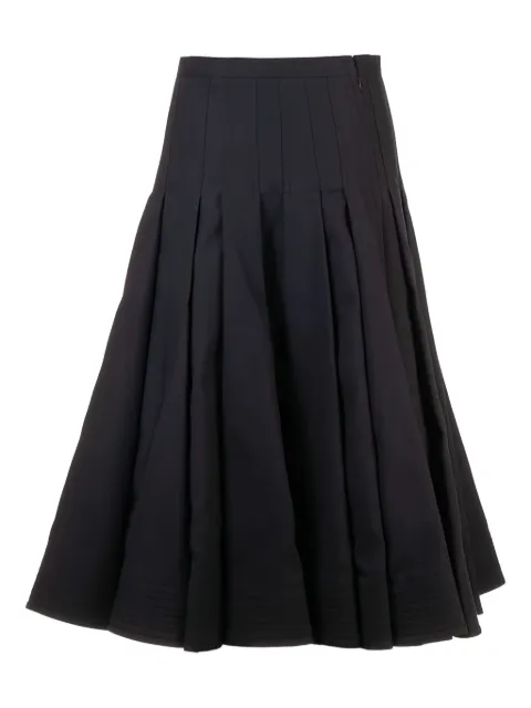 Valentino Garavani pleated panelled skirt Black BRA6S65VB