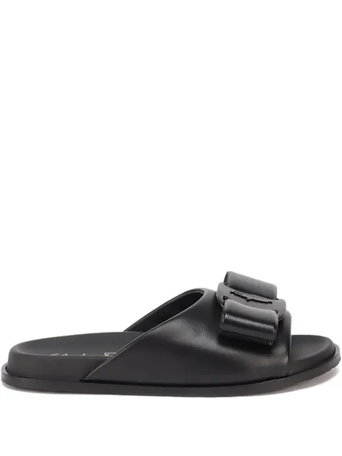 Ferragamo Vara bow flat sandals Black 01C016