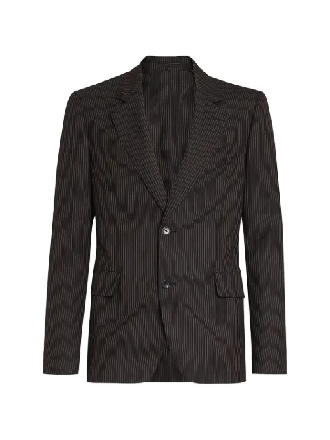 Ferragamo pinstripe single-breasted blazer Black 724524