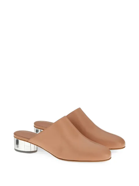 Ferragamo Floy leather mules Neutrals 748917