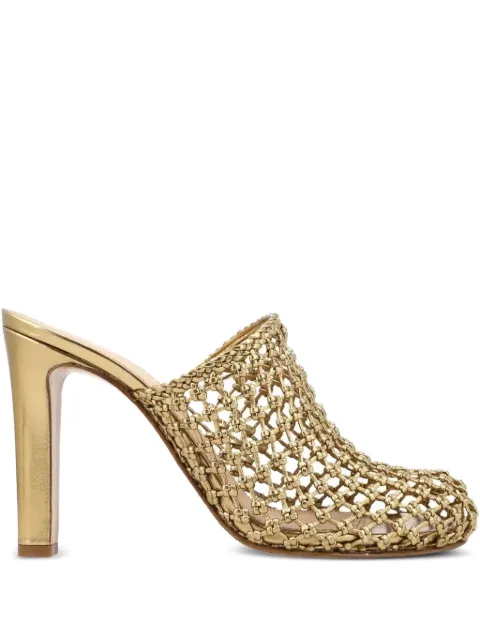 Ferragamo high-heeled mules Gold 752575