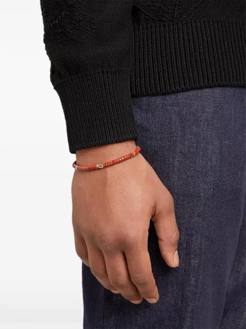 Ferragamo beaded Gancini bracelet Orange 756028