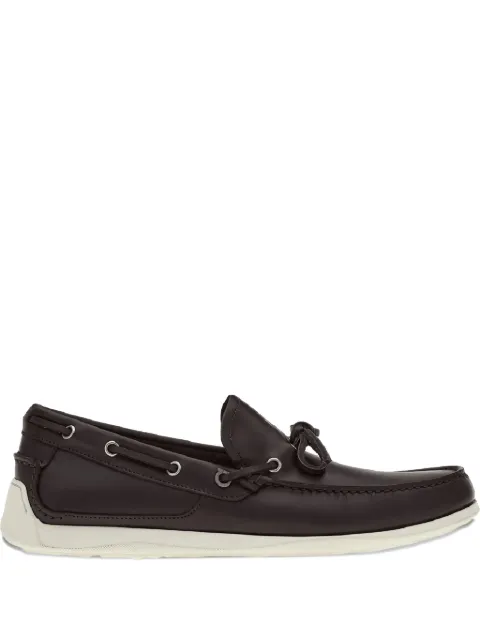 Ferragamo leather lace-up loafers Brown 020879