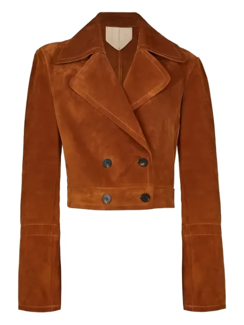 Ferragamo double-breasted cropped jacket Black 752398