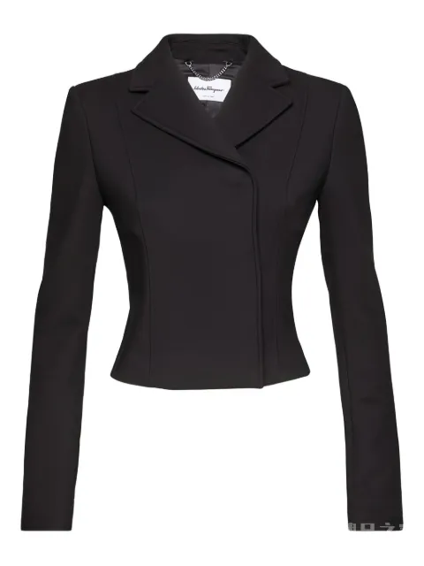 Ferragamo notched-lapel jacket Black 749027