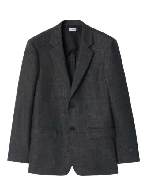 Burberry check wool cashmere tailored jacket Brown 8110544