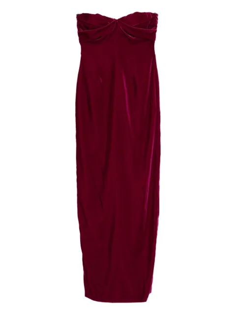TOM FORD draped-detail dress Purple AB3563FAX1556