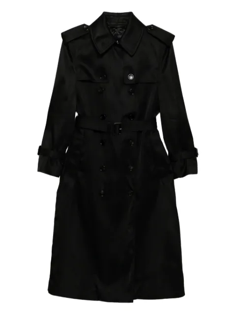 TOM FORD leather undercollar trench coat Black CP1641FAX1532