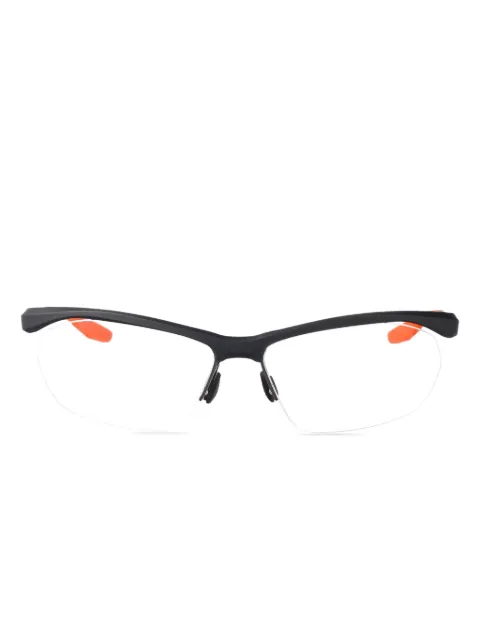 Nike 7401 shield-frame glasses Black 7401