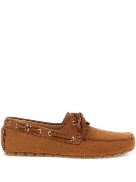 Valentino Garavani Driver Fastaway loafers Brown YS0J59AAH