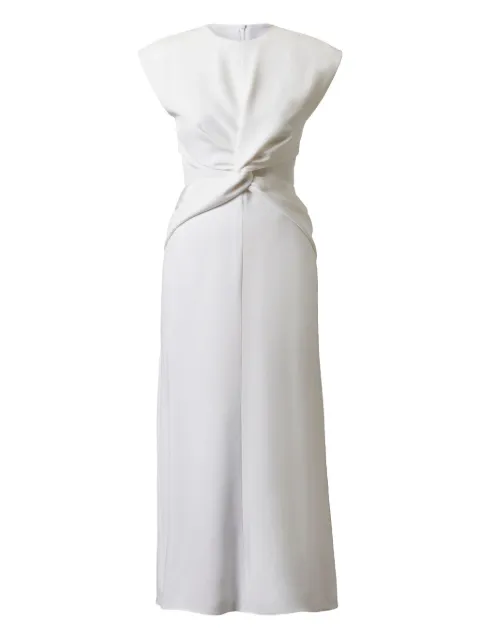 TOVE silk midi dress White TVD159
