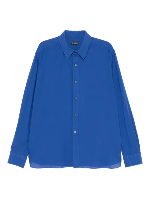 TOM FORD cotton shirt Blue HRN001FMC234