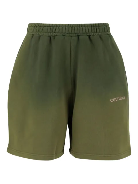 CULTURA cotton track shorts Green A045