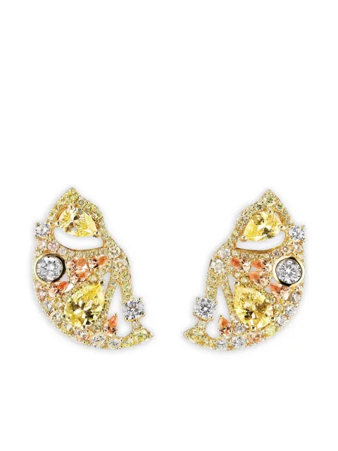 Anabela Chan 14K yellow gold and 18K gold vermeil Lemon Slice multi-stone earrings Gold AC18FF02ESYGCD