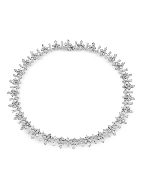 Anabela Chan 18kt white gold Diamond Fleur-De-Lys diamond necklace White ACDD01NSWGWD