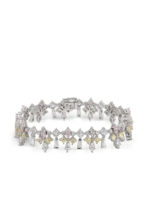 Anabela Chan Diamond Fleur-De-Lys Bracelet Silver ACDD02BSWGCD