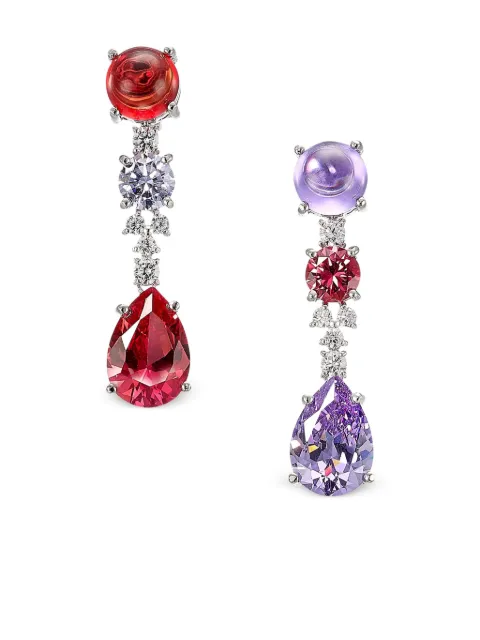 Anabela Chan 18K white gold Tutti Frutti earrings Silver ACTF31ESWGRR