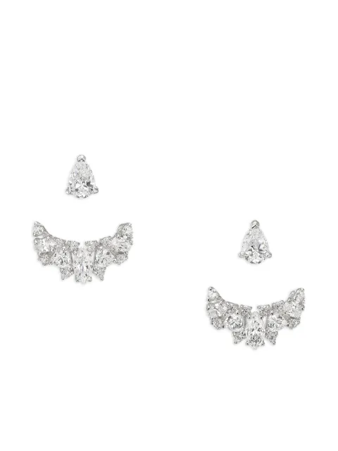 Anabela Chan 18kt white gold Snowflower Twinkle diamond earrings White ACDD17ESWGWD