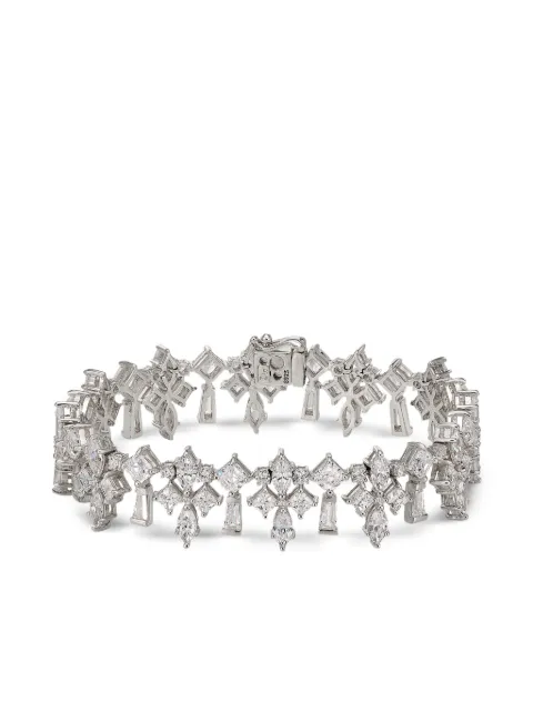 Anabela Chan 18kt white gold Fleur-De-Lys diamond bracelet White ACDD02BSWGWD