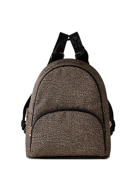 Borbonese medium abstract-print backpack Neutrals 934136I15