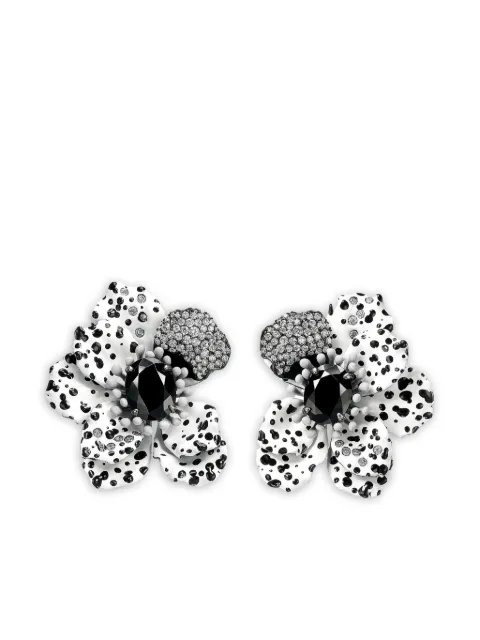 Anabela Chan 14K white gold and rhodium vermeil Monochromatic Poppy diamond earrings Silver ACAB08EAWABD