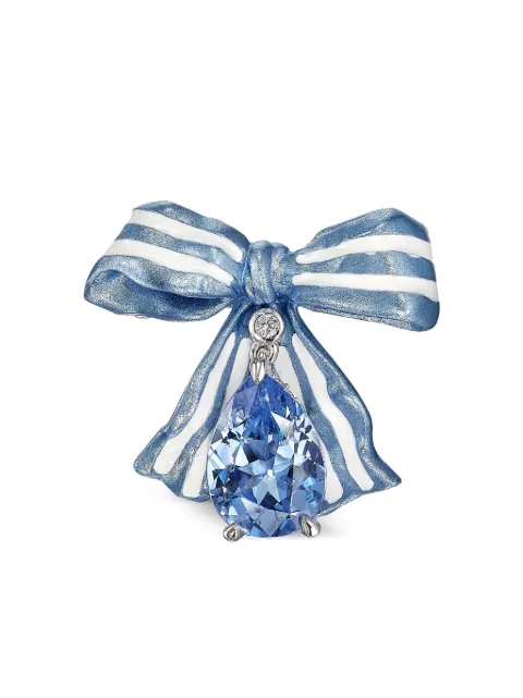 Anabela Chan 18K white gold Bow ring Blue AC21CB05RSNABA