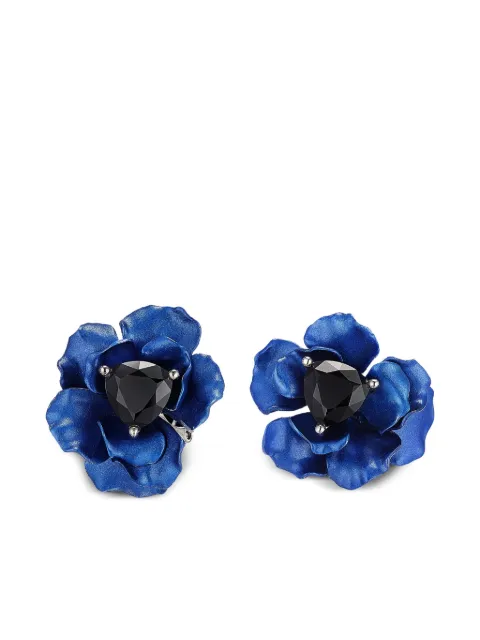 Anabela Chan 14K yellow gold and 18K gold vermeil Midnight diamond earrings Silver AC20AB10EABABD