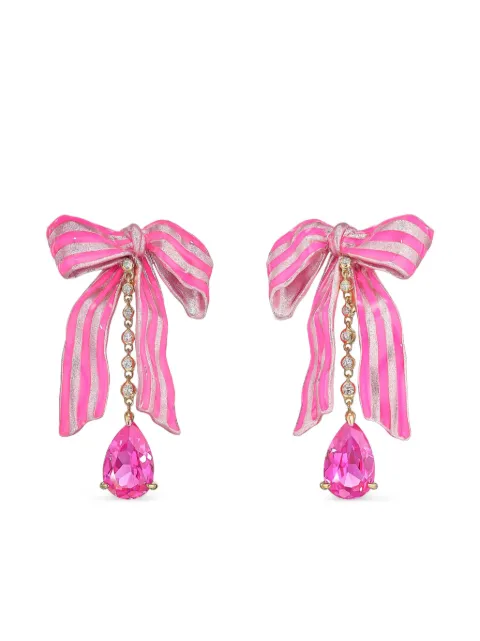Anabela Chan 14K rose gold and 18K gold vermeil Bardot Bow sapphire and diamond earrings Gold AC21CB05ESFAPS