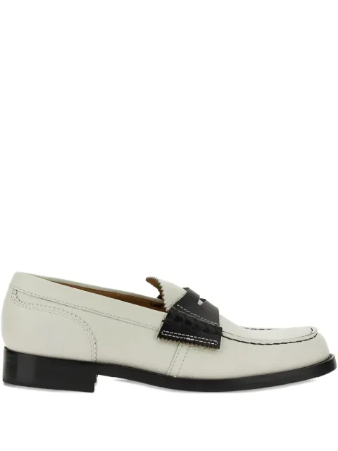 college leather loafers White CWL1480A