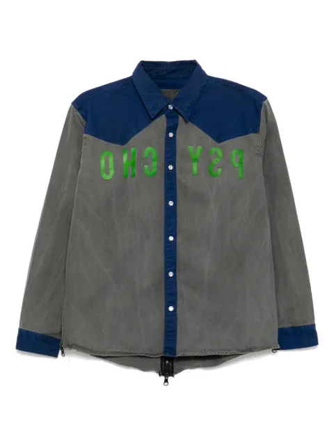 Stain Shade logo-printed shirt Grey 318