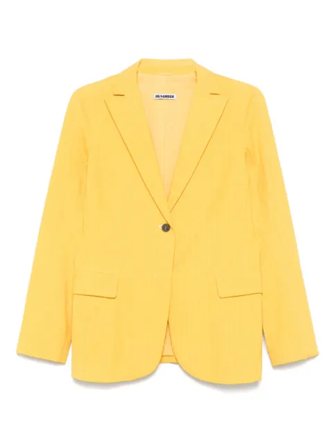 Jil Sander Pre-Owned 2010s striped blazer Yellow JS350VL