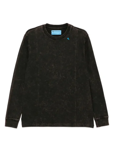 Stain Shade cotton long -sleeves T-shirt Grey 321