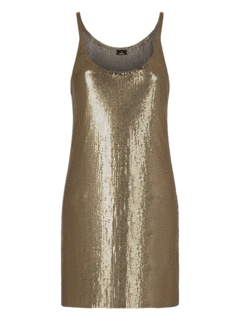 Rabanne chainmail-embellished mini dress Gold 25AIRO024MH0006
