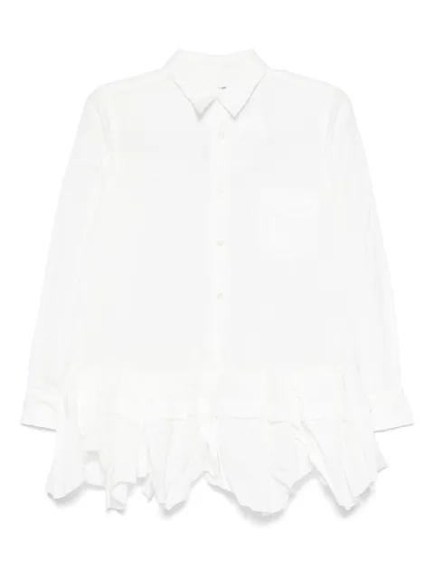 Comme Des Garçons Comme Des Garçons ruffled-hem shirt White ROB012
