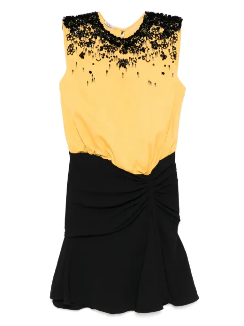 Miu Miu Pre-Owned beaded dress Yellow DPVC8555