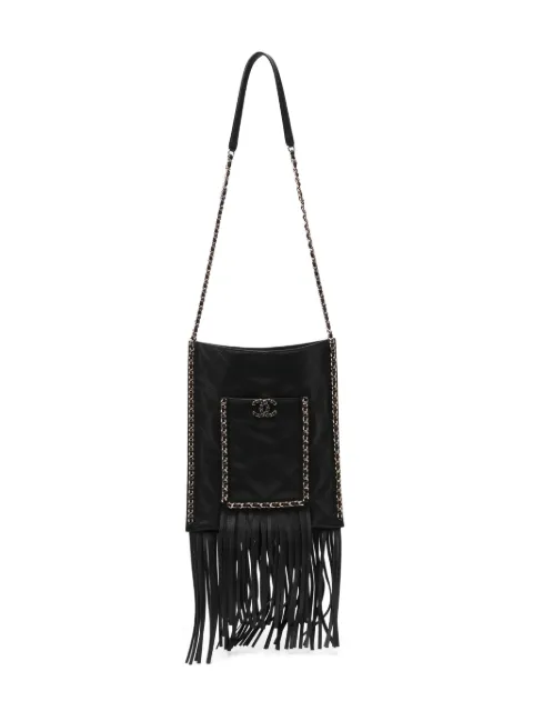 CHANEL Pre-Owned fringe bag Black CSEK8550