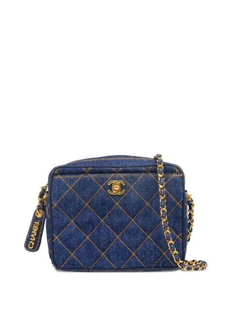 CHANEL Pre-Owned 1997 denim shoulder bag Blue 4746524