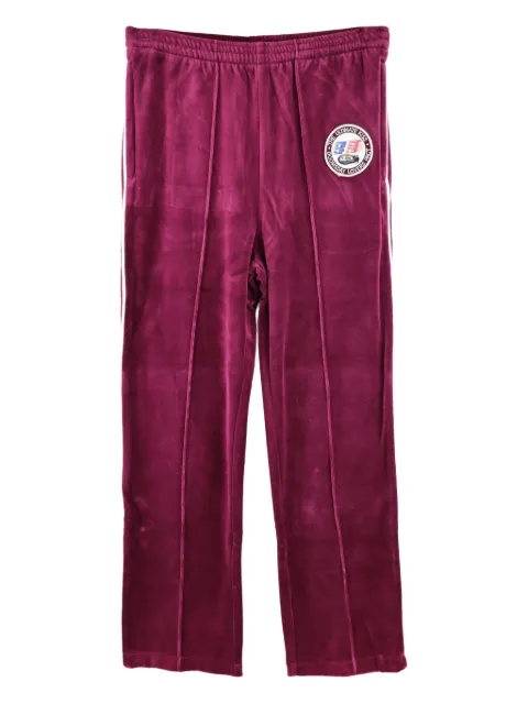 SAINT MXXXXXX logo-patch track pants Red SMHR80000C36