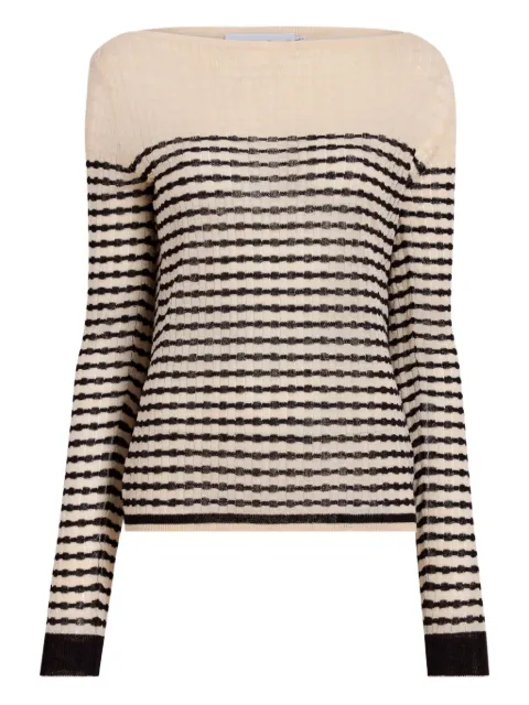Proenza Schouler White Label striped knitted top Neutrals WL2537598KC143