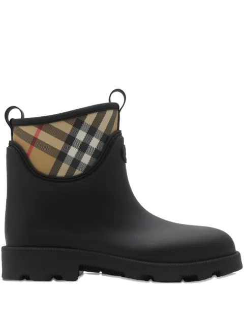 Burberry rubber Marsh Stamp low boots​ Black 8111695