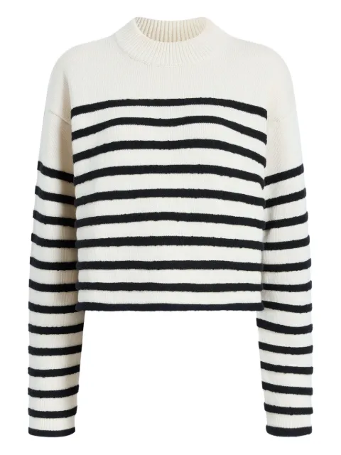 Proenza Schouler White Label striped cropped sweater White WL2537636KC085S
