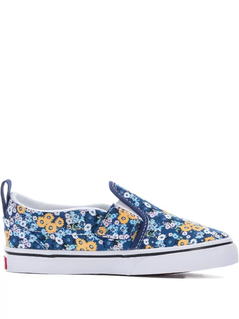 Vans floral-print slip-on sneakers Blue VN000UBSAS2