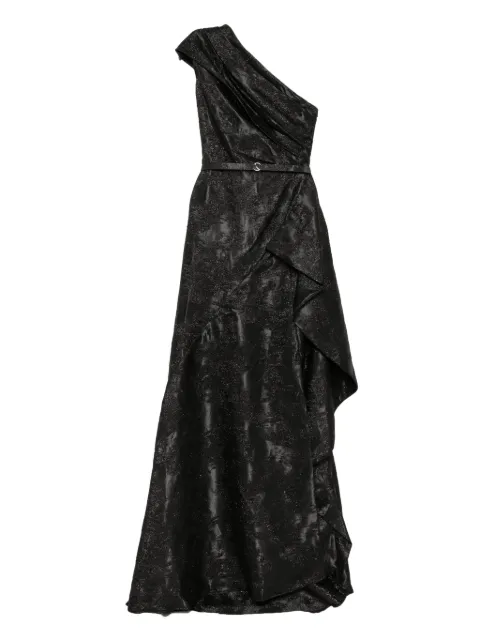 Saiid Kobeisy one-shoulder brocade dress Black RTWSS2525