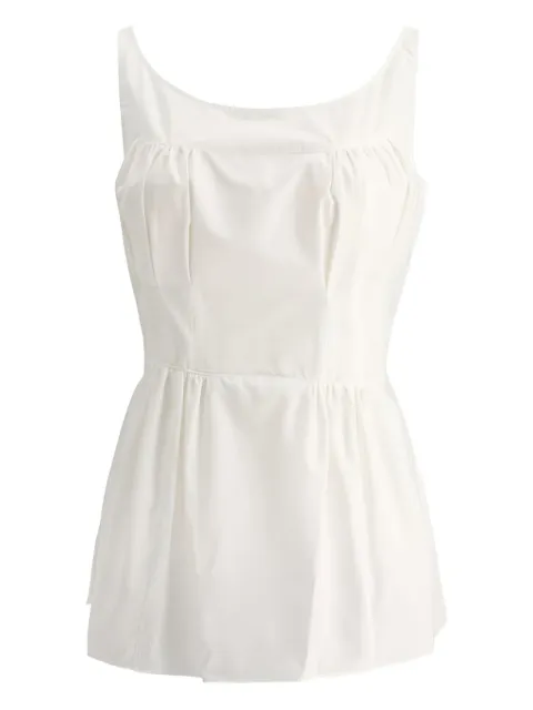 ASPESI sleeveless tie-waist top White 5612C11807072