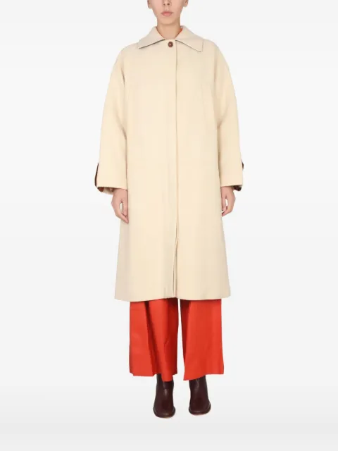 Alysi button-cuff wool-blend coat Neutrals 152933A2247CREAM
