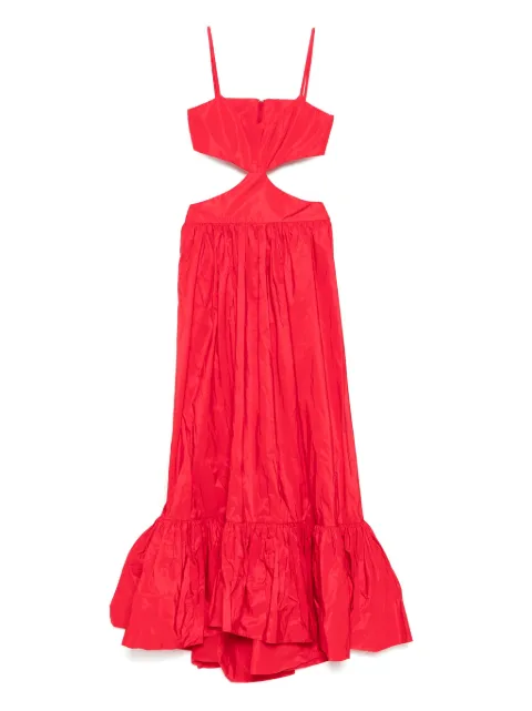 Saiid Kobeisy taffeta midi dress Red RTWSS2533