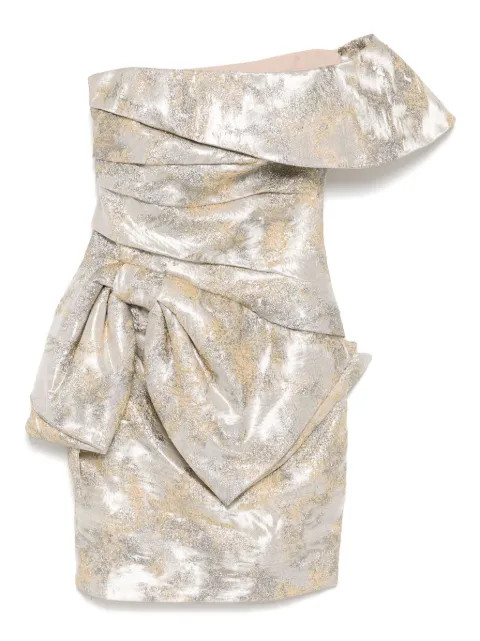 Saiid Kobeisy brocade short dress Grey RTWSS2526
