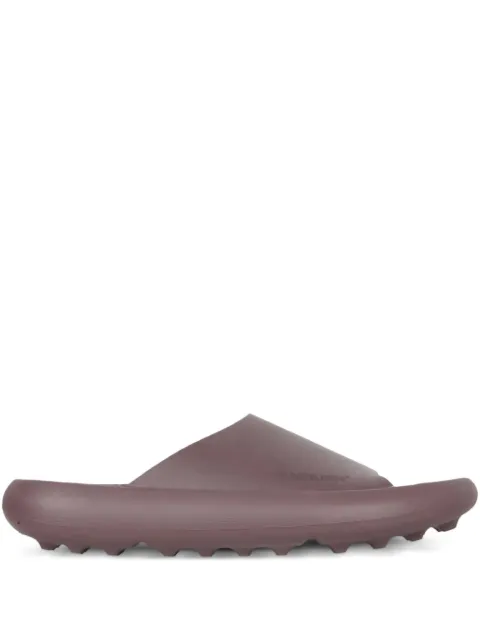 AMBUSH logo-embossed flat sandals Brown BWIC002F21MAT0016000