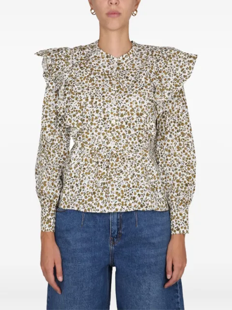 Baum Und Pferdgarten ruffled floral print blouse Neutrals 22551MAERONC3845