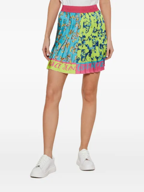 Versace Jeans Couture pleated skirt Blue 78HAE8P0NS637MC3